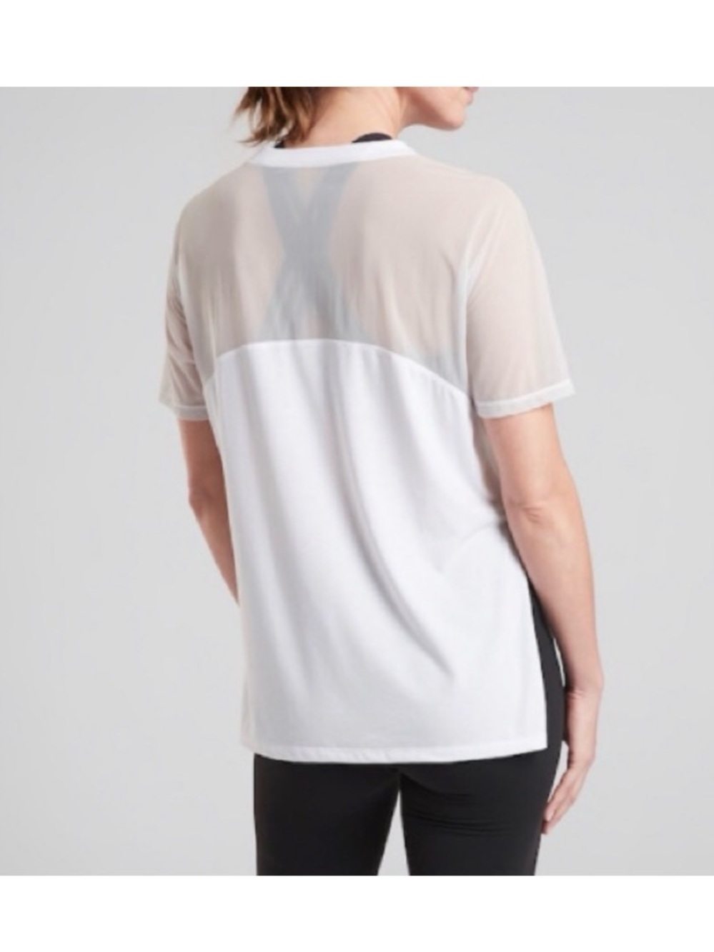 NEW✨ATHLETA WANDERLUST HYBRID TEE / BRIGHT WHITE